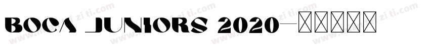 boca juniors 2020字体转换